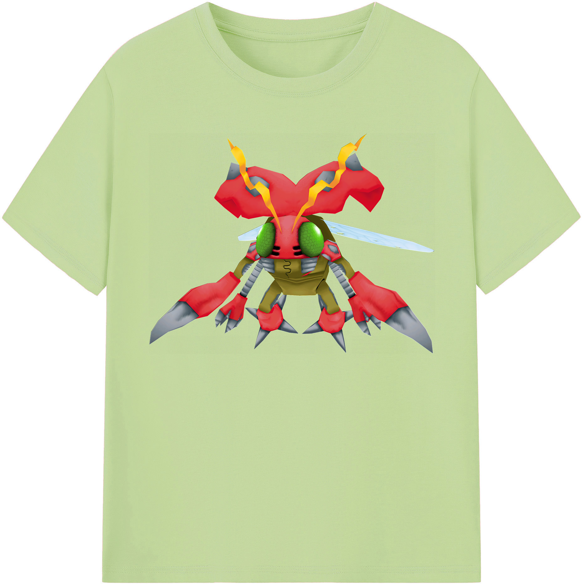 （画像用） Digimon デジタルモンスター/デジモン 綿100％半袖Tシャツ（フロントプリント）